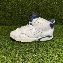 Load image into Gallery viewer, Size 10C - Kids Nike Air Jordan 6 Retro TD Midnight Navy White 384667-141
