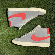 Load image into Gallery viewer, Size 8.5 - Nike Blazer Mid ‘77 Suede Snake Skin Grey/Red Women’s Athletic Sneake
