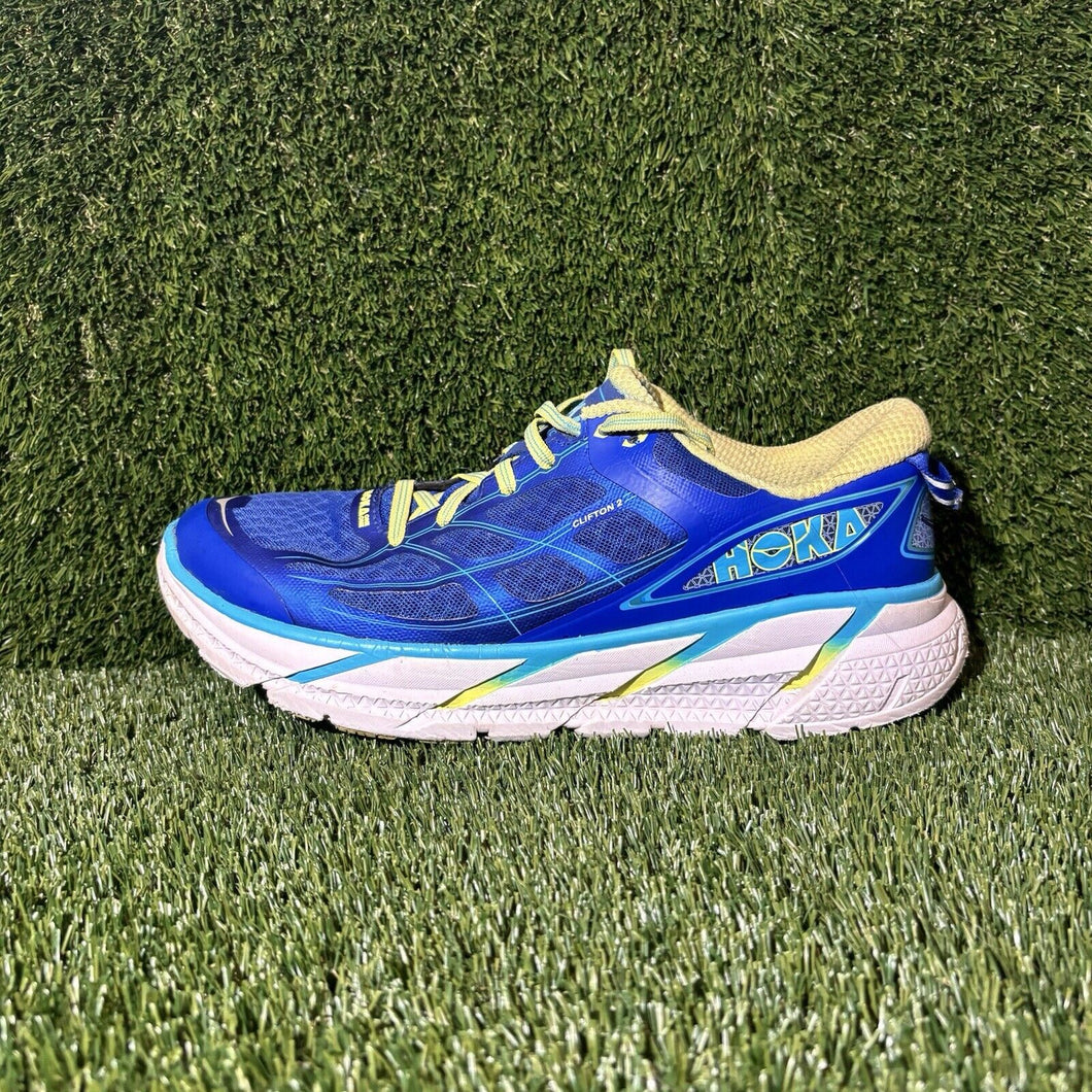 Size 10.5 - Hoka One One Clifton 2 Blue - 1008329-TBSLM