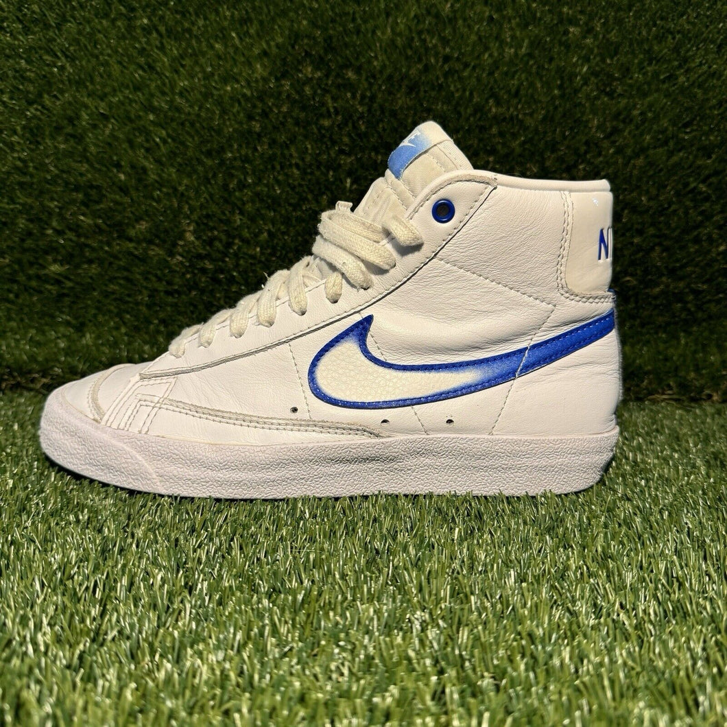 Size 7 - Nike Blazer '77 Mid Airbrush - Royal Gradient Kids