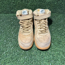 Load image into Gallery viewer, Size 3Y - Kids Nike Air Force 1 Brown Wheat Mid Top 859337-200
